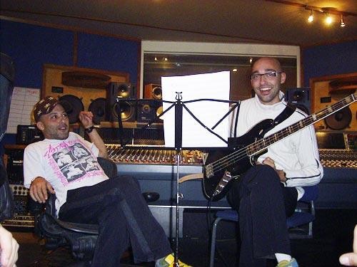 Con Howie b al Miloco studio di Londra