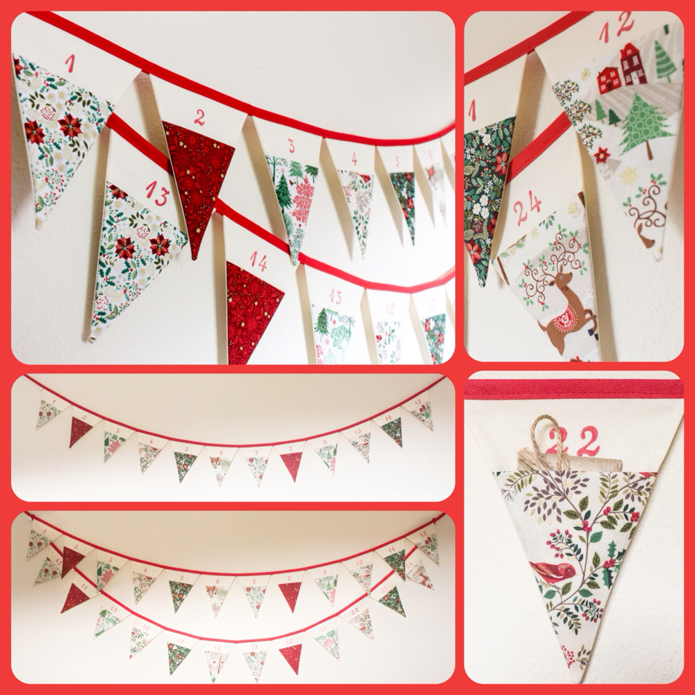 New Advent Calendar Bunting for Christmas 2018! Funky Flags Bunting