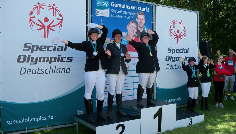 Juliane Dietrich 2016 in Hannover, Special Olympics, 1 x Gold, 2x Silber und 1x Bronze