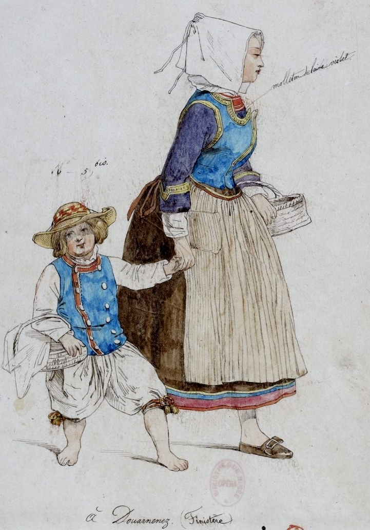 Douarnez femme et enfant 1849