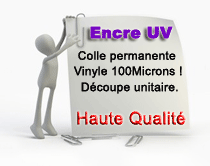 encre UV haute résistance pour lettrage autocollant sur véhicules