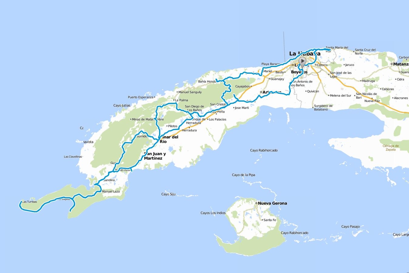unsere Route