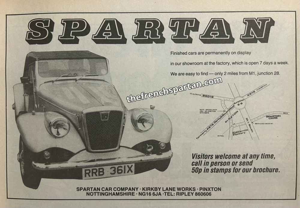 Some Anecdotes Site de thefrenchspartan ! Histoire de la rénovation d'une Spartan.