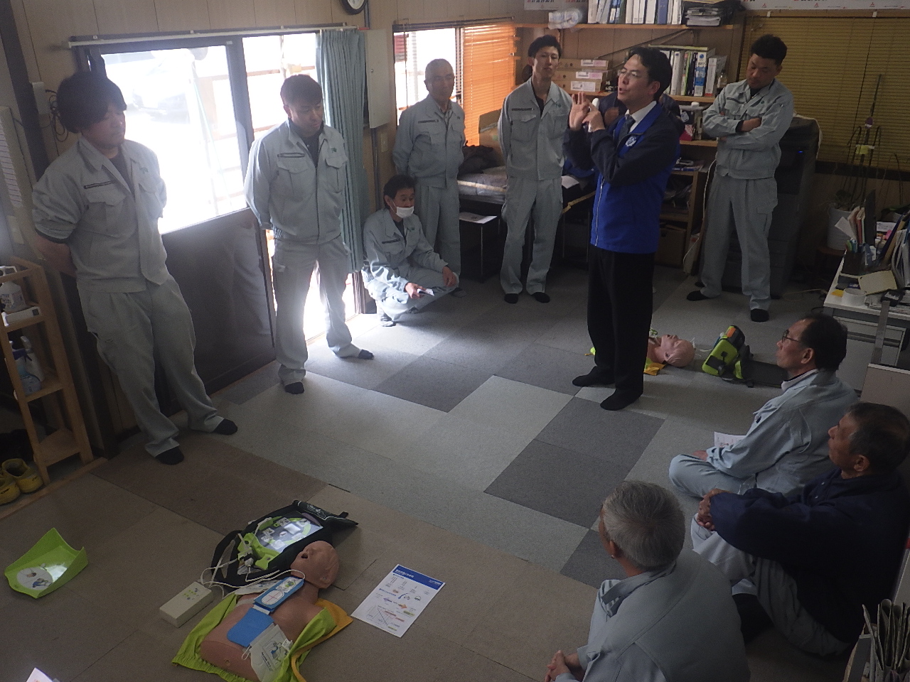 救命救急（AED）講習会を開催しました。
