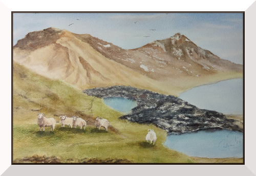 "Spring in the highlands", 26 x 36cm