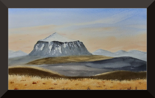 "Herðubreið", the queen of the highland. 31 x 41cm