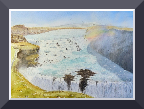 "Gullfoss", 26 x 31cm
