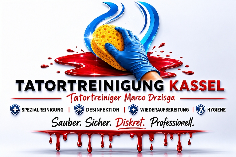 Tatortreinigung Kassel - Tatortreiniger - Marco Drzisga professionelle Tatort- & Unfallortreinigung in Kassel und Umgebung !