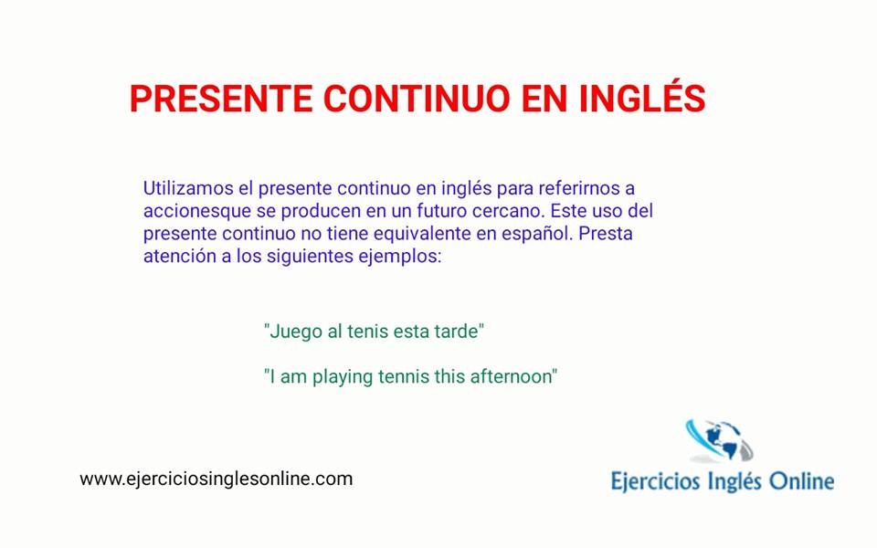 Presente continuo en inglés