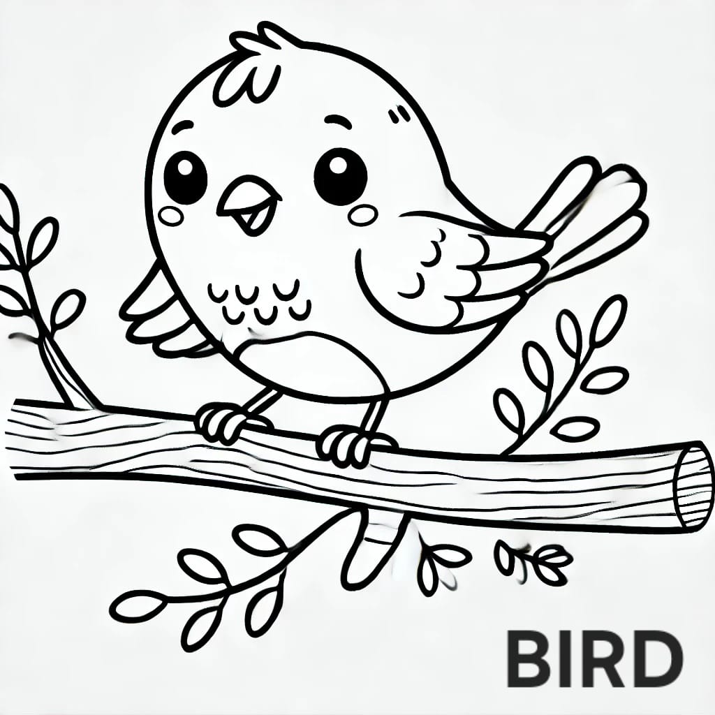 Dibujos en inglés - Bird (Pájaro)