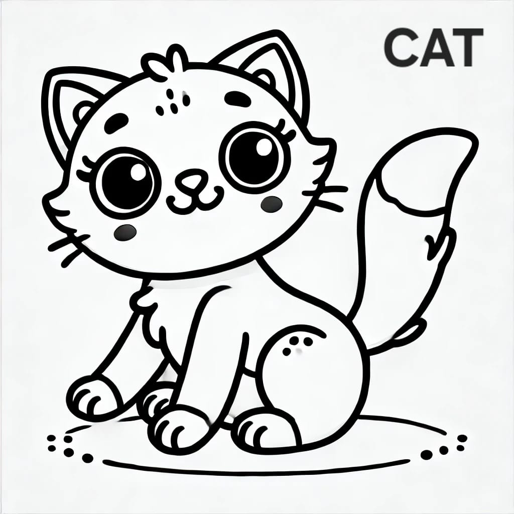 Dibujos en inglés - Gato (Cat)