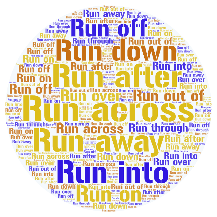 Phrasal verbs con RUN en inglés