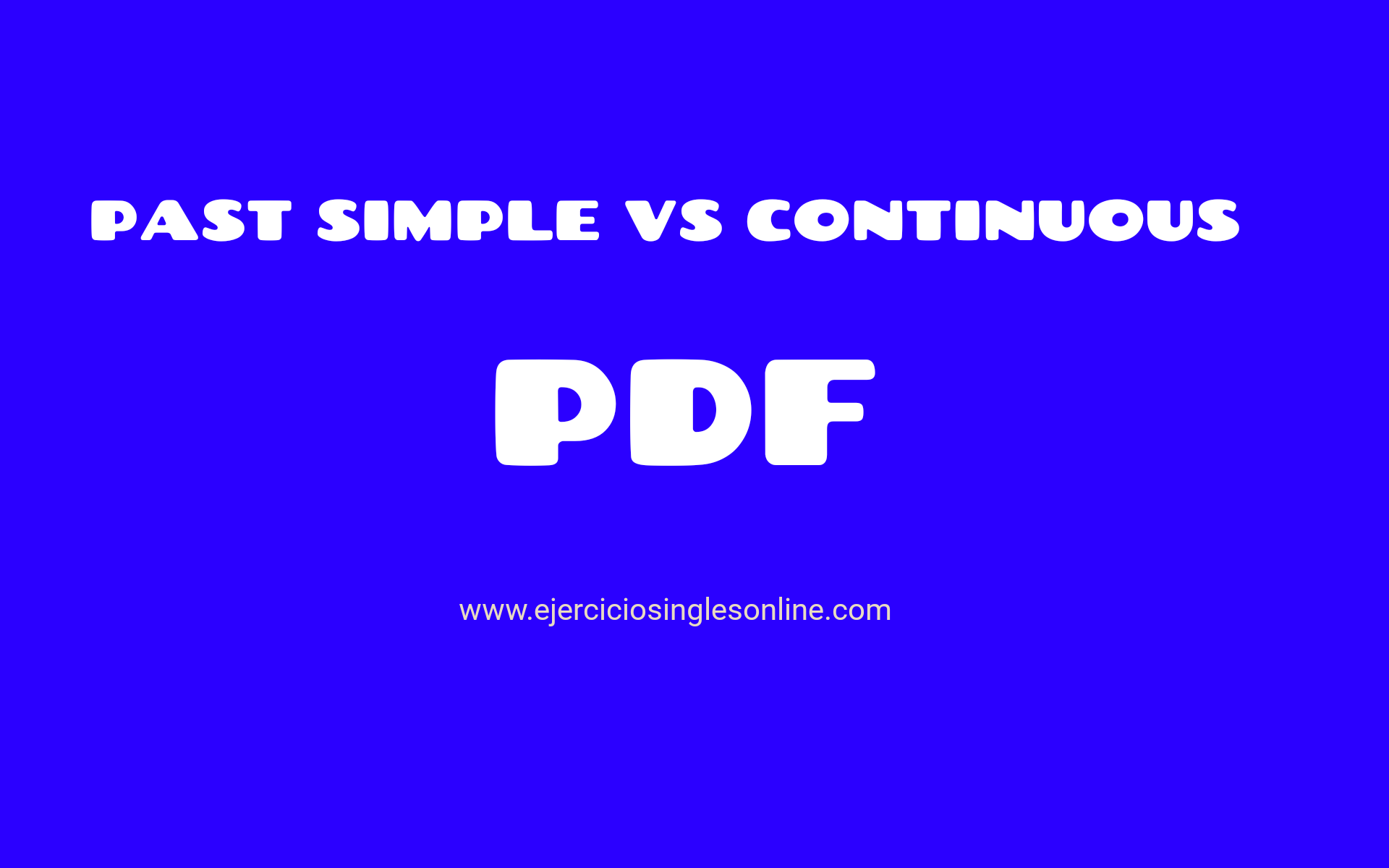 Past Simple And Continuous Exercises Pdf Ejercicios Ingles Online