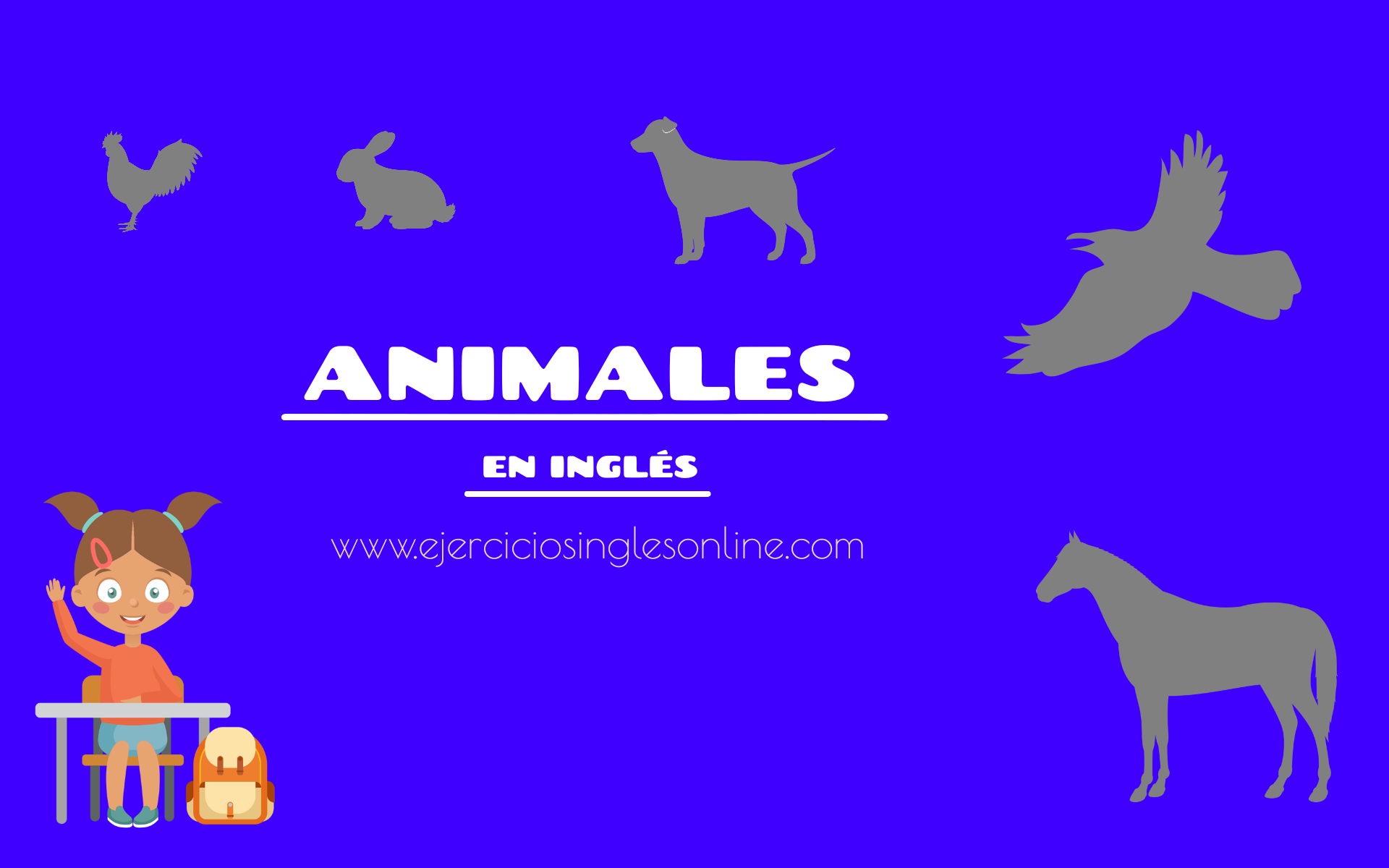 Animales en inglés - Ejercicio