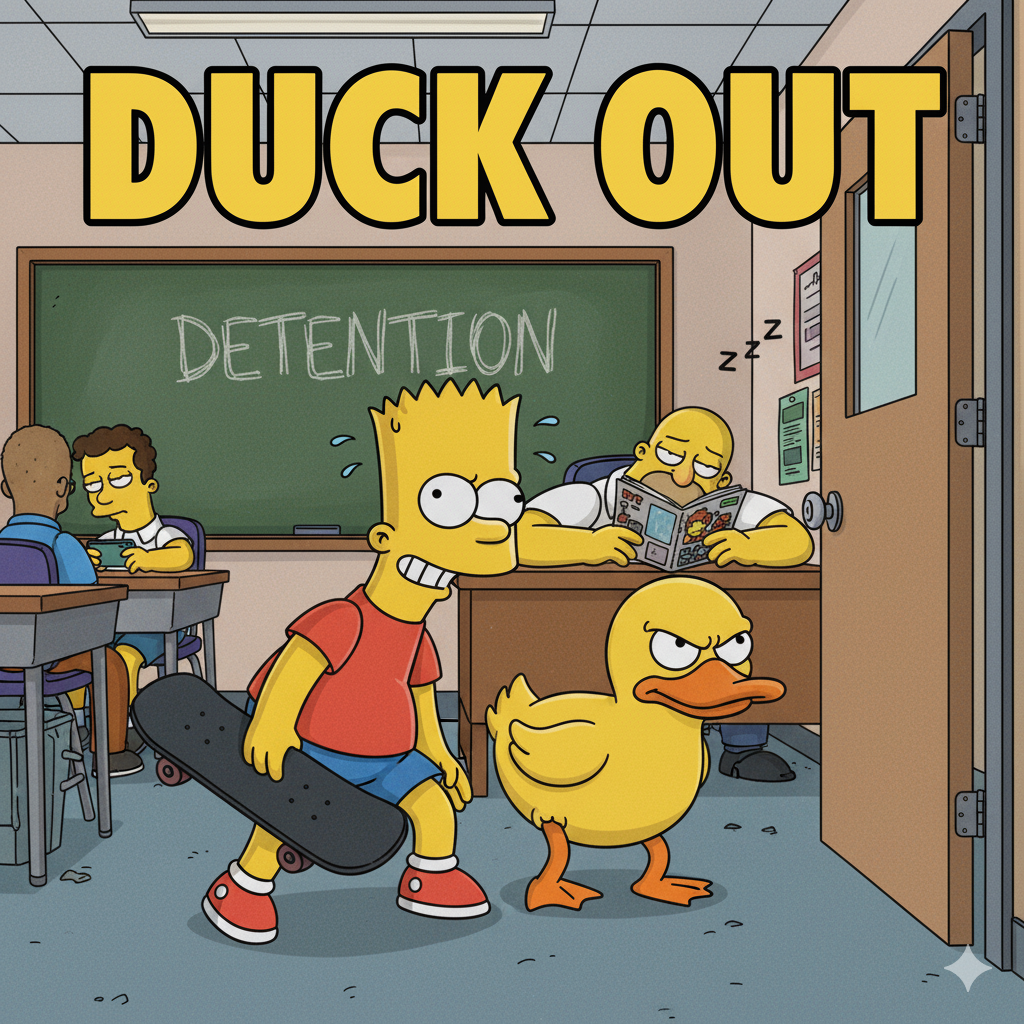 DUCK OUT en inglés
