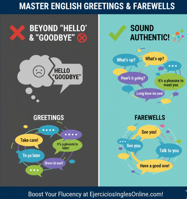 Más Allá de "Hello": 15 Saludos y Despedidas que Te Harán Sonar Auténtico