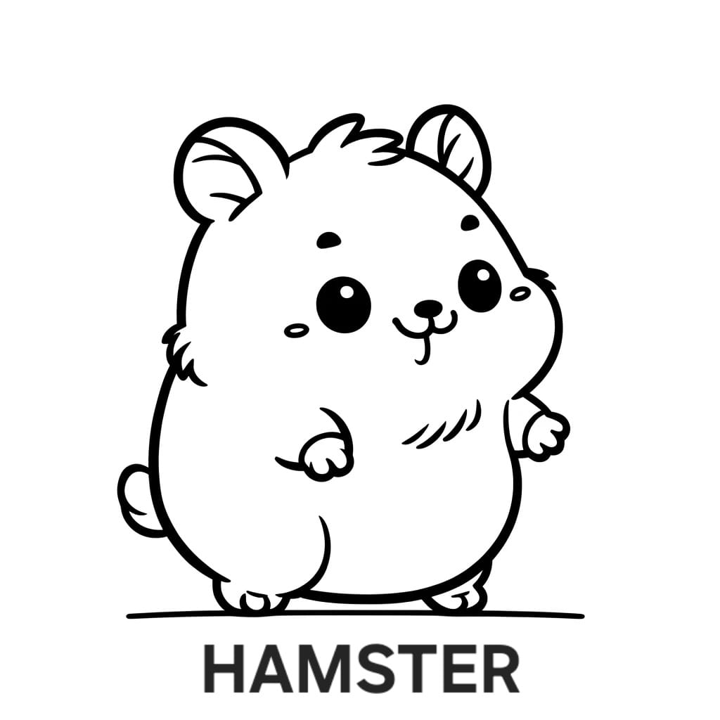 Dibujos en inglés - Hamster