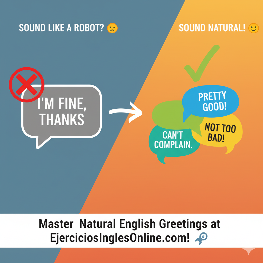¿Quieres Sonar Natural? Deja de Decir "I'm fine, thanks".