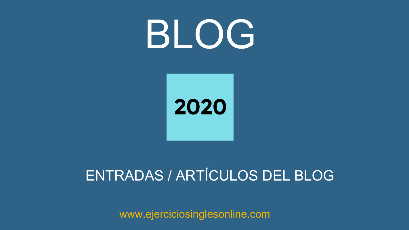 Artículos del Blog - 2020