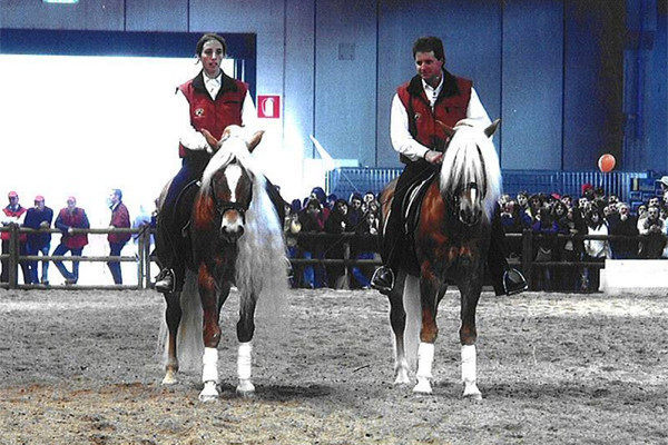 Fiera cavalli Verona 2006 - Wildbach (links) Schauprogramm