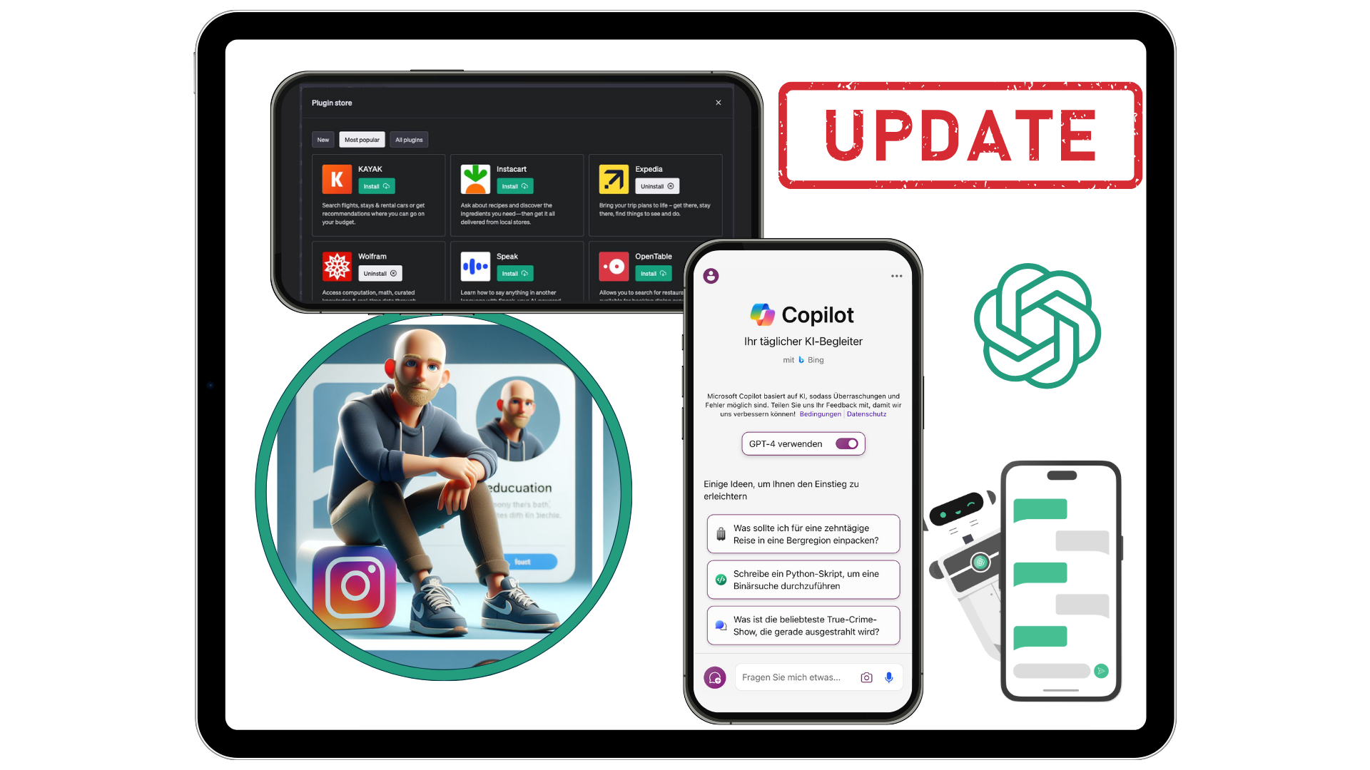 KI Update - GPT4, Plugins & Copilot App