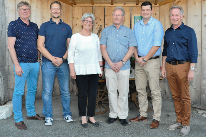 Von Links nach Rechts: J. Birchmeier, A. Dietschi, H. Müller-Leuenberger, F. Spindler, D. Züsli, R. Strub