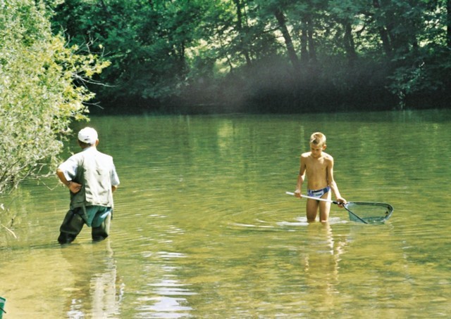 Fishing in the Ain river