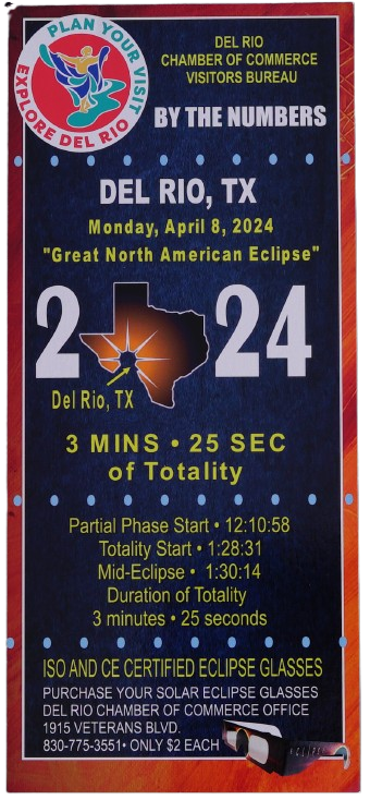 Flyer eclipse 2024 Texas