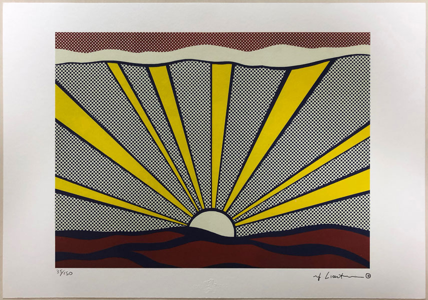 最終大幅値下げ・希少Roy Lichtenstein・サイン入りシルクスクリーン