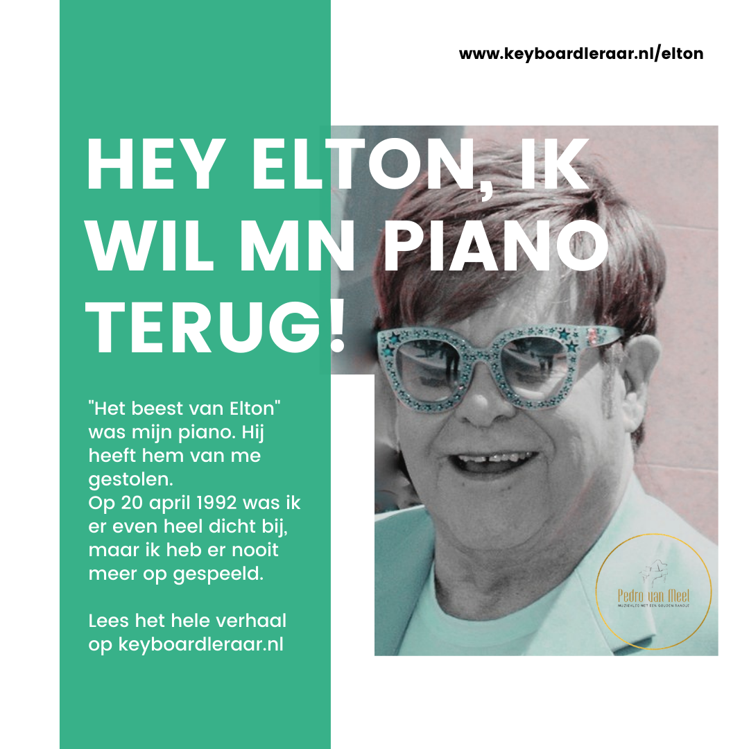 Hey Elton, ik wil m'n piano terug!