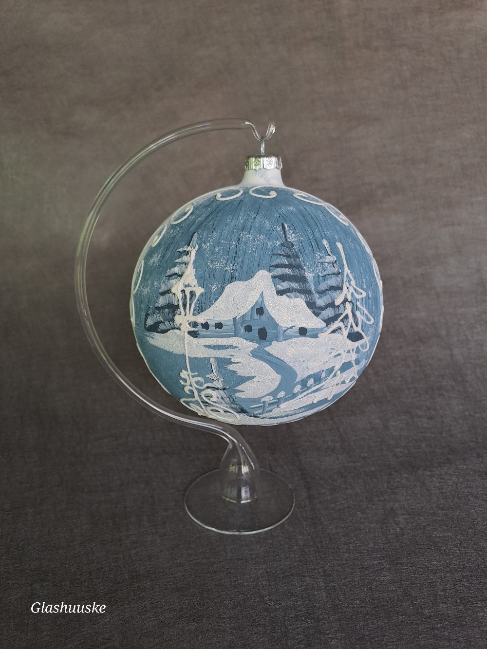 Grote kerstbal 20 cm € 24,50 excl. standaard