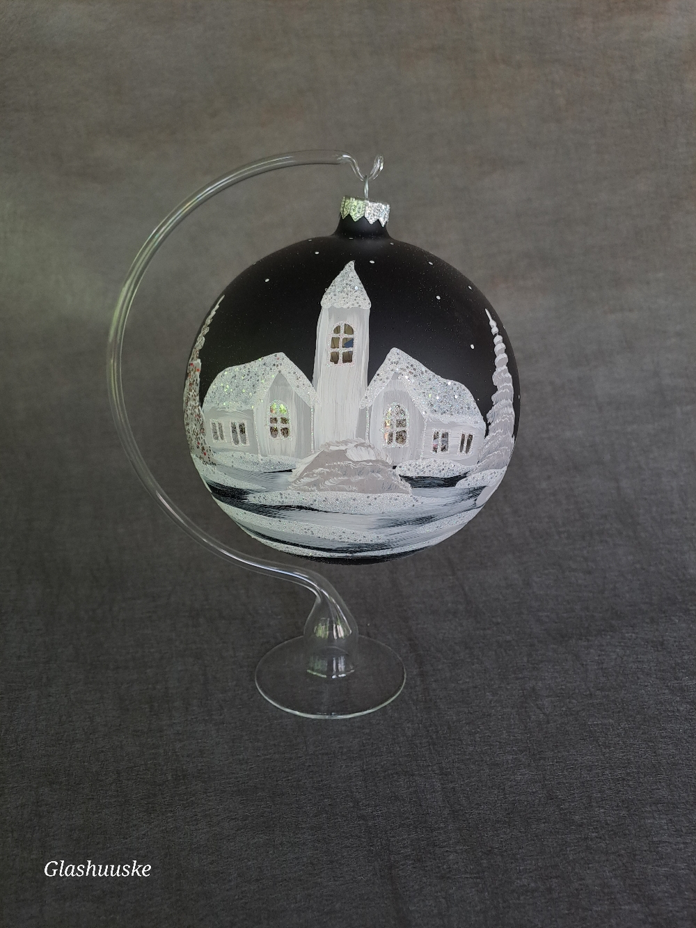 Grote kerstbal 20 cm € 24,50 excl. standaard