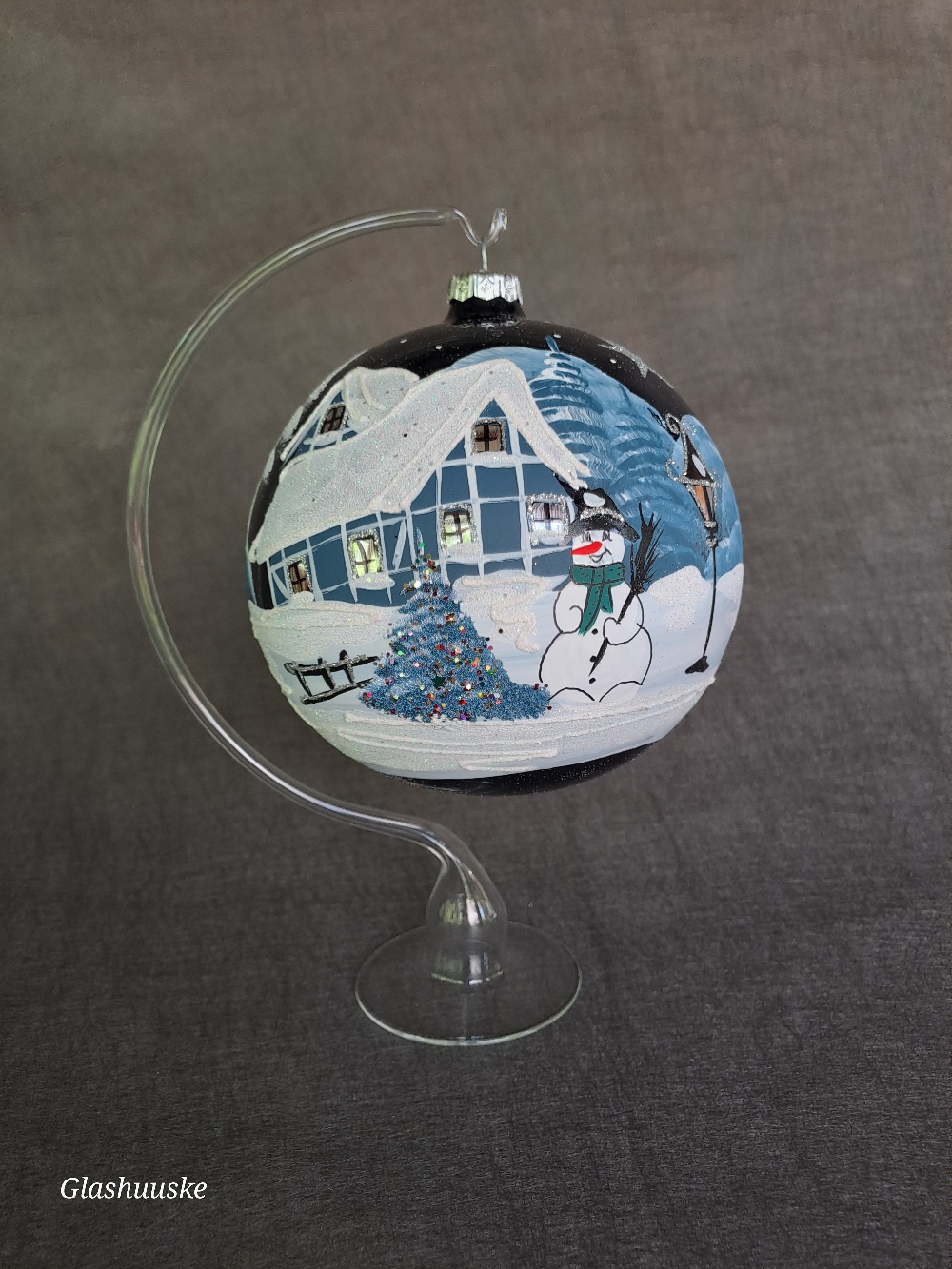 Mooie grote kerstbal 20 cm € 24,50 excl. standaard