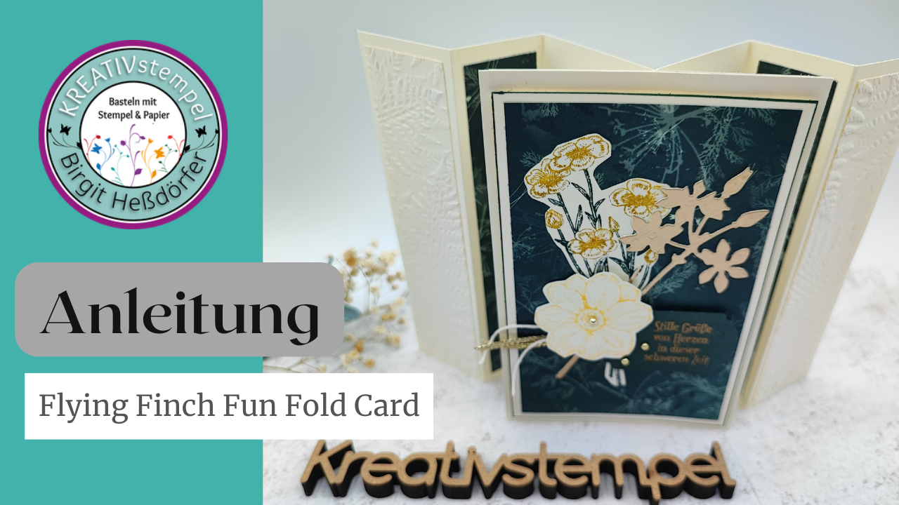 Flying Finch Fun Fold Card