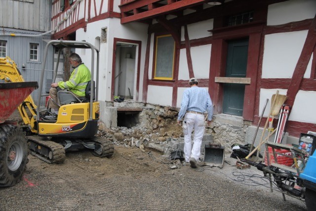 Aushubarbeiten hinter dem Hirschen (20. Mai 2015)