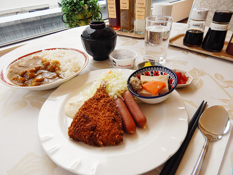 ご飯をカレーに変更