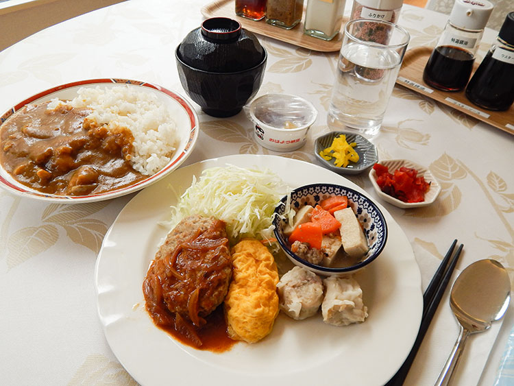 ご飯をカレーに変更