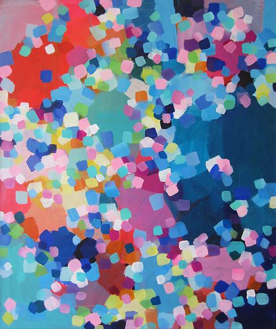 ohne Titel, 110 x 90 cm, Acryl auf Leinwand, 2017