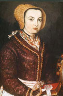 Portrait einer Frau mit Goldböndelhaube 1792
