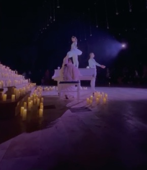 show alumbrado navidad candlelight piano Málaga