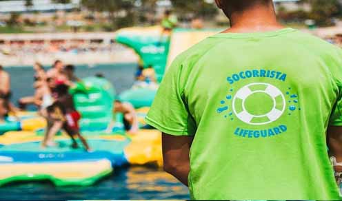 circuito de hinchables wipeout en las palmas