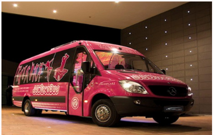 disco bus sevilla rosa
