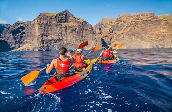 ruta en kayak Los Gigantes Tenerife