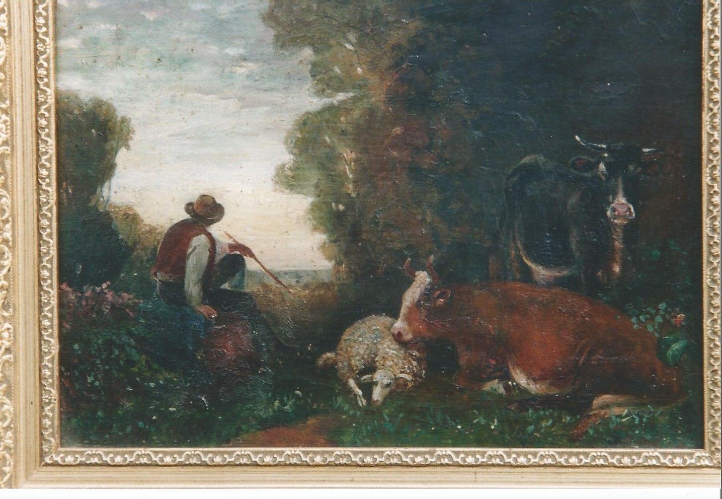 Berger et ses animaux -- Paysage de Sedzère (64)