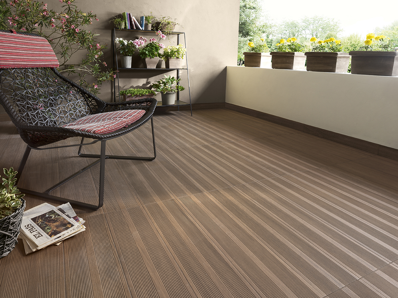 Fliesen in Holzoptik Terrassendielen