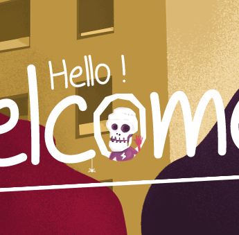 Conception illustrations et animation, Haloween gif animé.