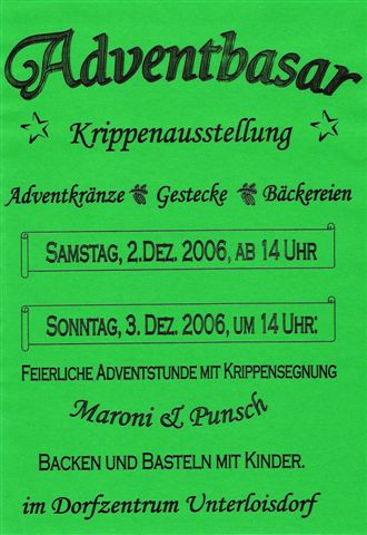 Advent 2006 - Plakat