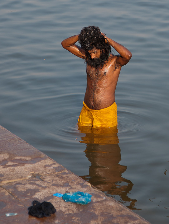 Waschen am Ganges
