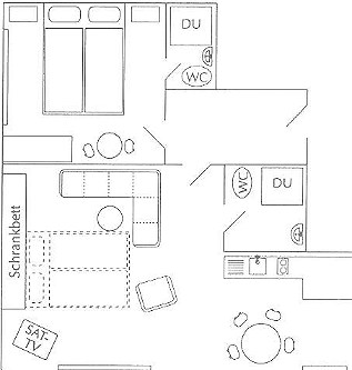 Grundriss Ferienwohnung Bienenlay