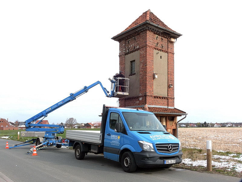 Der Hubwagen leistete gute Dienste